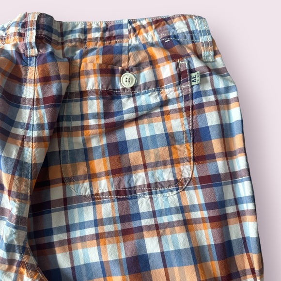 Women’s American Eagle Outfitters Orange Blue White Plaid Capri Pants Size 8 - Picture 10 of 10